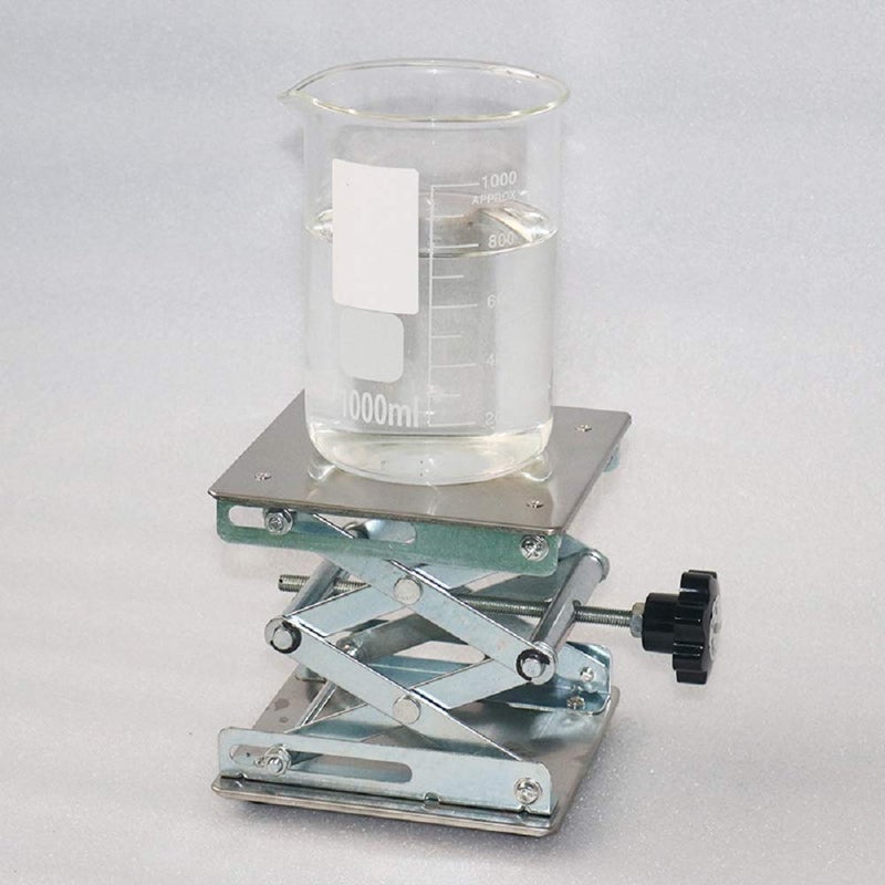 SUCOHANS Stainless Steel Lab Jack Lift Stand Table Scissor Stand Platform (6" x 6") - Image 2